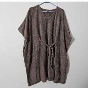 Barefoot Dreams Chocolate Cozy Ponchos One Size